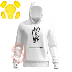 Sweat à capuche blindé pour moto personnalisé, grande taille, imperméable, respirant, en molleton de coton biologique, vêtements d'équitation été/hiver - Product Image 1