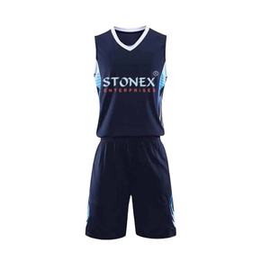 Ropa deportiva de baloncesto para adultos personalizada de alta calidad, uniformes de secado rápido transpirables de talla grande, último diseño, logotipo impreso al por mayor - Product Image 1
