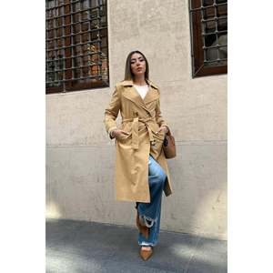Manteau long à ceinture camel - Camel - Product Image 1