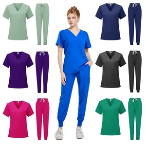 Premium femmes gommages médicaux col en v chirurgien orthopédique vêtements de travail Slim Fit infirmière uniforme Durable dentiste vétérinaire vêtements de travail 101 - Product Image 5