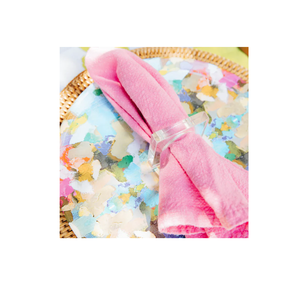 แหวนผ้าเช็ดปากอะคริลิคแบบเรียบง่ายบนโต๊ะสําหรับใช้ในบ้านและโต๊ะอาหารค่ําและห้องครัวสําหรับผู้มีพร - Product Image 3