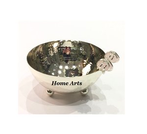 Bol à fruits en résine et acier inoxydable avec support, ensemble de 2 tailles différentes, bols à chocolat à prix abordable - Product Image 5