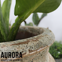 Pots de plantes en céramique écologiques de haute qualité pour l'extérieur, finition émaillée résistante aux intempéries, logo personnalisé pour la décoration de la maison et du jardin, Vietnam
