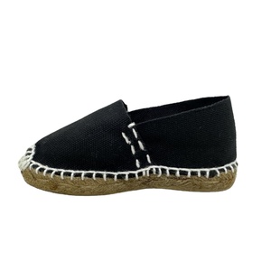 Espadrilles en toile pour enfants, nouvelle vente, Espadrilles plates les plus vendues pour filles et garçons dans un Design solide et à rayures - Product Image 1