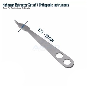 Juego de 7 Retractores Hohmann, Instrumentos Quirúrgicos Ortopédicos, Espéculo - Product Image 3