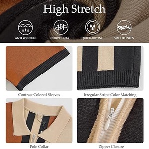 Polo à manches courtes personnalisé pour hommes en coton grande taille confortable, respirant, extensible, imprimé OEM Service par robe de sport - Product Image 6