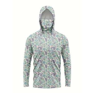 Chemises de pêche à manches longues à capuche, en polyester et élasthanne, prix abordable, impression par sublimation - Product Image 5