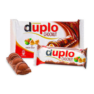 8x130กรัม Fer rero Duplo chocnut ช็อกโกแลตครีมเฮเซลนัทเวเฟอร์แท่งแพ็ค (นำเข้า) - Product Image 1