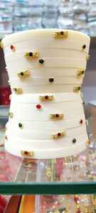 Brazalete de resina de Rajasthan Joyería tradicional Brazalete étnico Artesanía India Accesorio hecho a mano Colores vibrantes Diseño intrincado - Product Image 3