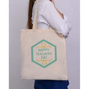 Sac fourre-tout personnalisable pour enseignants, sacs en coton pour enseignants - Product Image 3