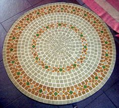 Mesa redonda de mosaico para exteriores de alta calidad, Metal moderno y hierro con tapa de cristal para comedor, banquetes, hoteles, exteriores y pasillos - Product Image 2