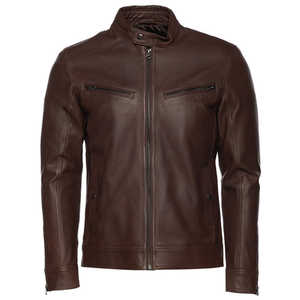 Chaqueta de Cuero Transpirable Exclusiva para Hombre, Estilo Moderno, Ajuste Relajado, Duradera y Cómoda - Product Image 1