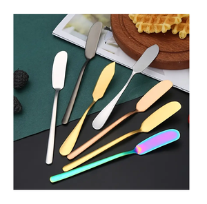 ชุดมีดหั่นเนย4สีทำจากทองเหลืองใช้ซ้ำได้มีดเนยดีไซน์คลาสสิก - Product Image 2