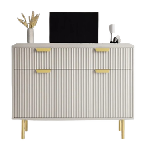 Fait à la main traditionnel en bois massif écologique gain de place salon armoire obturateur porte Style meubles durables pour appartement - Product Image 1