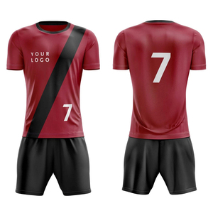 High Quality Fully Customized Heat-Transfer Printed Breathable Short Football Uniform Wholesale 100% Polyester Material <b>Soccer</b> - Product Image 1