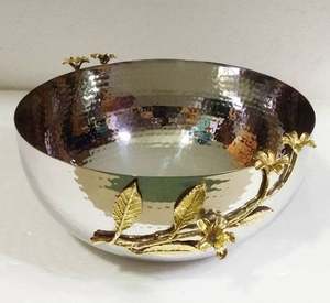 Tazón para servir de chocolate con diseño elegante de diseño de hojas elegantes 2025 - Product Image 1