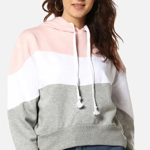100% algodón personalizado mujer Sudadera con capucha de gran tamaño sudadera pulóver en blanco personalizado Color anti-pilling transpirable sudaderas con capucha para mujer - Product Image 1