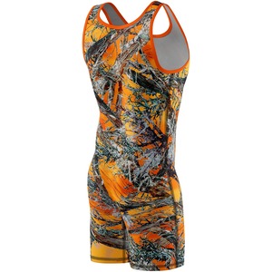 Personalizado hombres mujeres jóvenes camuflaje Lucha Libre camiseta entrenamiento uniforme transpirable atlético sin mangas Mono diseño - Product Image 4