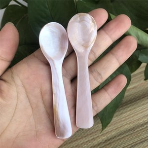 Best Selling Seashell Spoon <b>Eco</b> Friendly Dinnerware Mother of Pearl Vintage <b>Egg</b> Spoon Dessert From Vietnam Factory - Product Image 3
