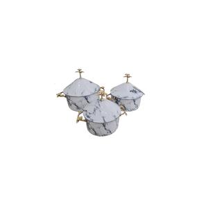 Top Tendance Hotpots Classique Élégant Martelé Design Pot En Bois Fournitures Alimentaires Casserole Servant Réchauffeur De Nourriture - Product Image 3