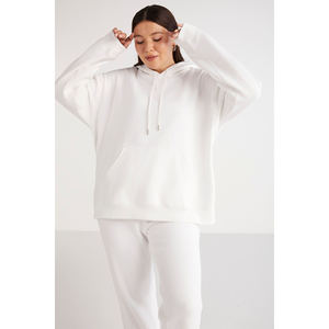 Sweat-shirt à capuche pour femme ETHIQUET Terezabb, doublé en polaire, ultra doux, coupe confortable, poche kangourou, grande taille - Product Image 4