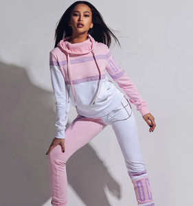 Nouveau design de jogging avec logo personnalisé, vêtements de fitness 2 pièces, survêtements, jogging, costume de sport, survêtement pour femme, vente à chaud - Product Image 3