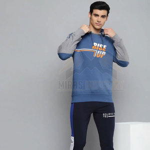 เสื้อฮู้ดสวมหัวผ้าฝ้ายดีไซน์เนอร์สำหรับผู้ชายเข้ารูปน้ำหนักเบาแห้งเร็วเสื้อผ้ายาวสีพื้นย้อมสีทึบ3XL XL - Product Image 5