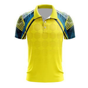 Camiseta de golf personalizada de 100% poliéster para hombre, camisetas de polo, camiseta bordada con patrón antiarrugas - Product Image 2