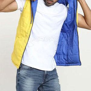 Gilet matelassé isolé de haute qualité pour homme, respirant, décontracté, vêtement d'extérieur pour les activités de plein air en hiver, léger, 100% polyester - Product Image 5