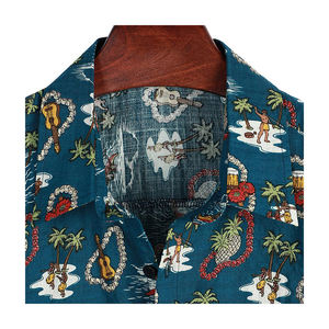 Camisas hawaianas de verano para hombre, camisa de playa informal con estampado de botones de manga corta - Product Image 6