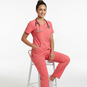 Uniforme Médico para Mujer, Conjunto de Uniforme Quirúrgico, Diseño Personalizado, Ropa de Trabajo para Enfermeras, Venta al por Mayor - Product Image 2