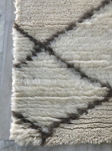 Fabricante directo 100% Alfombra marroquí India anudada a mano de lana natural sin teñir Resumen de pila alta para interiores de casas modernas - Product Image 4