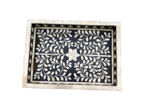 Source Plateau de service en résine et nacre de qualité supérieure Matériau naturel artisanal pour hôtels et restaurants par FWE - Product Image 4