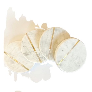 Nouveau style marbre Unique qualité caboteur cadeau personnalisé marbre caboteur pierre et métal incrustation chez Star Crafts India - Product Image 1