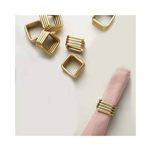 Portugal Metal Stainless Steel Elegant Gold bamboo Design napkin <b>ring</b> Premium quality Round napkin <b>ring</b> for wedding - Product Image 5