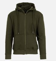 Sweat à capuche unisexe noir 100 % coton avec fermeture éclair, style streetwear numérique hivernal, fermeture éclair intégrale, couleurs personnalisées brodées, coupe oversize pour homme