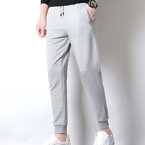 Jogging décontracté haute performance pour hommes fermeture à la taille élastique pantalon en dentelle doux et respirant pantalon confortable salle de sport course droite - Product Image 3