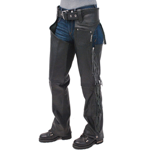 Solid-Color Custom Design Western Cowboy Chap Fringes Horse Riding Cowhide Leather <b>Tan</b> <b>Brown</b> Lightweight SPORTSWORLD Pants Chaps - Product Image 1