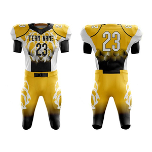 Uniformes de Fútbol Americano Personalizables de Calidad Profesional al por Mayor, Transpirables, con Impresión por Sublimación, Colores y Tallas Personalizadas - Product Image 6