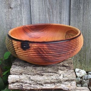 PRODUCTO VERSÁTIL ARTESANÍA Tazón de masa de madera hecho a mano para frutas o ensaladas Tazón de granja rústico vintage de alta calidad - Product Image 3