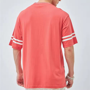Premium Quality Wholesale 100% Cotton Men T Shirt Summer Loose Thick Weight Shirts Men Customized ODM - Product Image 3