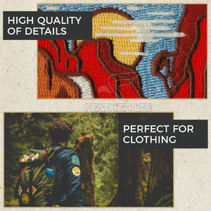 ออกแบบเองขายดีที่สุดแพทช์ปักผ้าสีพื้นแผ่นปักลายน้ำหนักเบาสั่งทำได้ตามต้องการ - Product Image 3