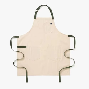 Tablier sans manches en toile de coton réutilisable et écologique de haute qualité, élégant, pour café et jardin, avec boucle réglable, vente en gros - Product Image 3