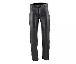 Pantalon en cuir en gros personnalisable – Service de conception sur mesure – Qualité supérieure – Respirant – Coupe droite – Style urbain hivernal pour homme – Taille moyenne - Product Image 1