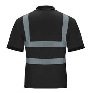Camiseta de Trabajo de Manga Corta para Hombre, de Poliéster Impermeable, Antiestática, Fluorescente, Reflectante y de Alta Visibilidad, Personalizable - Product Image 6
