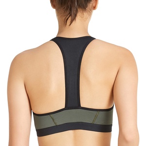 Sujetador deportivo sin costuras con etiqueta BRRS personalizada para mujer, de alto impacto Top de entrenamiento físico, 85% poliéster, 15% Spandex, línea deportiva para Yoga - Product Image 4