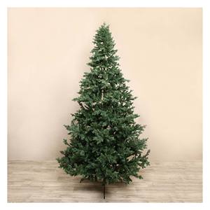 Venta al por mayor 0,6 m-3m de espesor PVC árbol de Navidad grande verde rústico árbol de Navidad decoración con base de metal respetuoso con el medio ambiente - Product Image 4