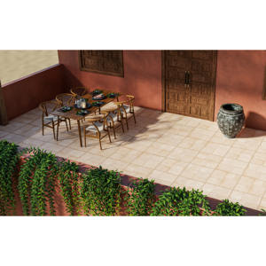 Carreaux en porcelaine Qutone Alfa Marfil QRock 600x600mm, épaisseur 12mm, finition mate naturelle, antidérapants, design européen pour - Product Image 1