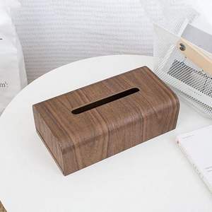 Caja de soporte de pañuelos de palisandro sólido con acabado brillante pulido caja de pañuelos de madera decorativa de lujo para hoteles y restaurantes - Product Image 4