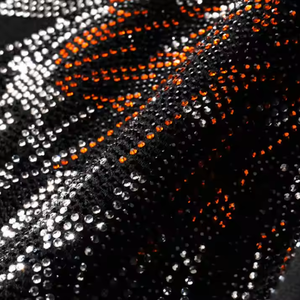 High Waist 100% Cotton Summer <b>Shorts</b> with Rhinestone Design <b>Slim</b> <b>Fit</b> High Street Style Solid Pattern Wholesale OEM - Product Image 3